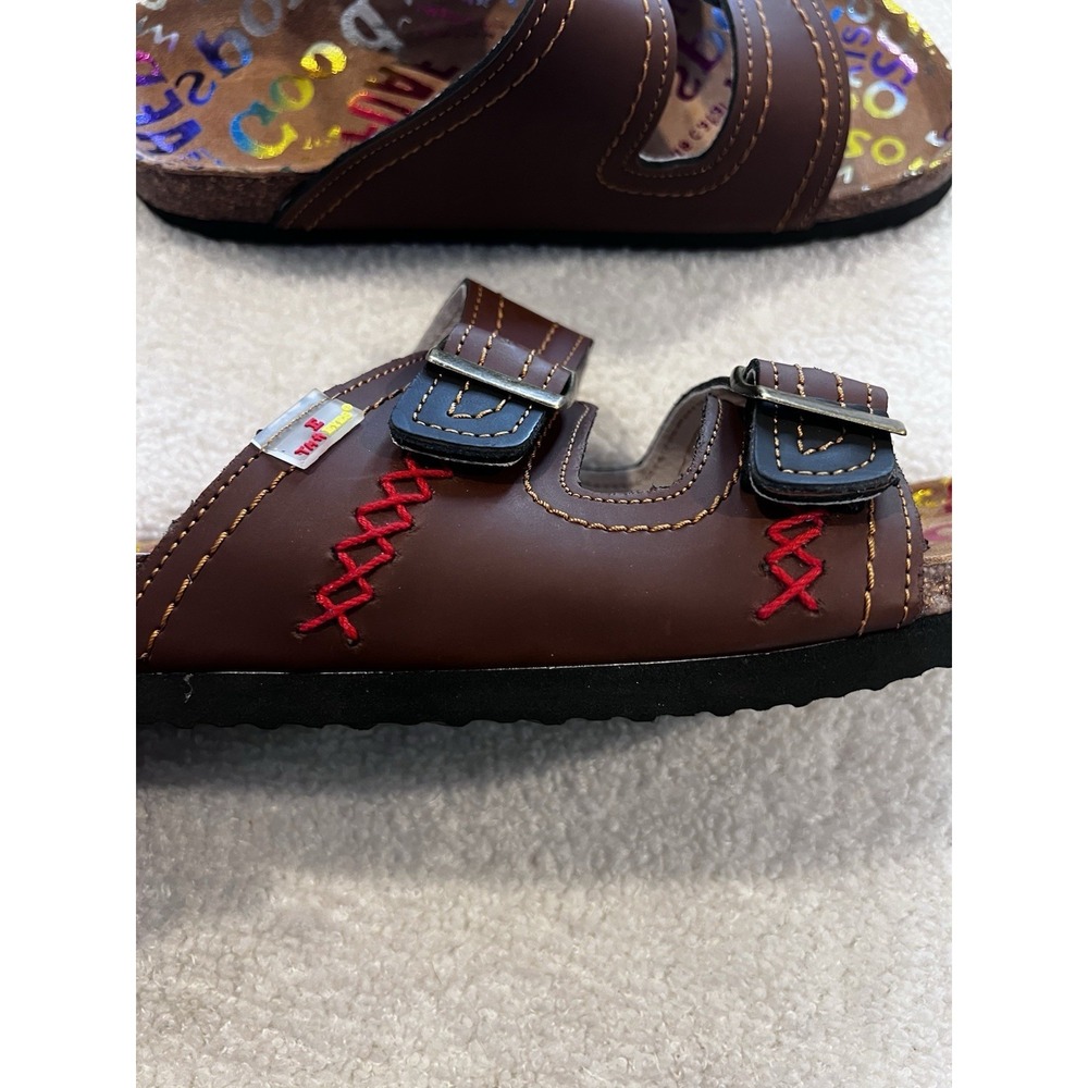 TMA Eyes Sandals Brown Leather Size 7 US‎ - Picture 4 of 6